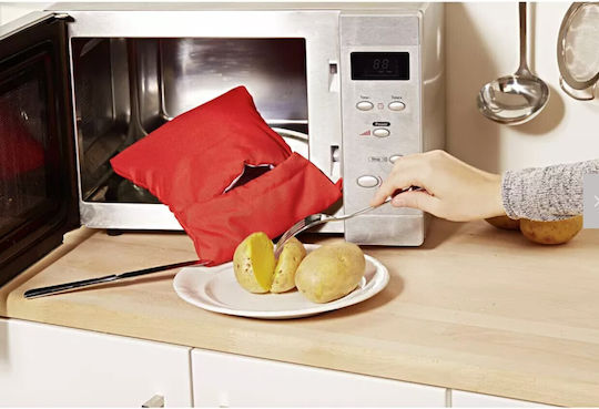 Zola Magic Bag Microwaving Potatoes Reusable Red 26x19 Cm