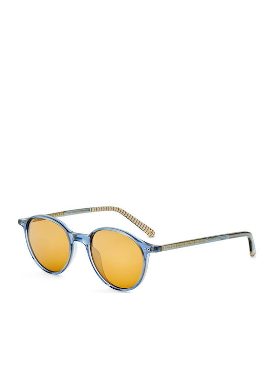 Etnia Barcelona Sunglasses Blue with Acetate Frame & Yellow Lens