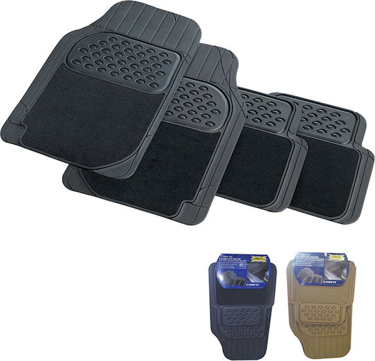 Autoline Set of Front and Rear Mats Universal 4pcs from Carpet Gray