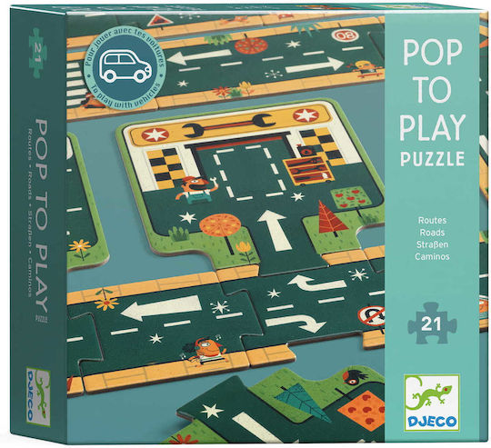 Παιδικό Puzzle Road για 3+ Ετών 21pcs Djeco