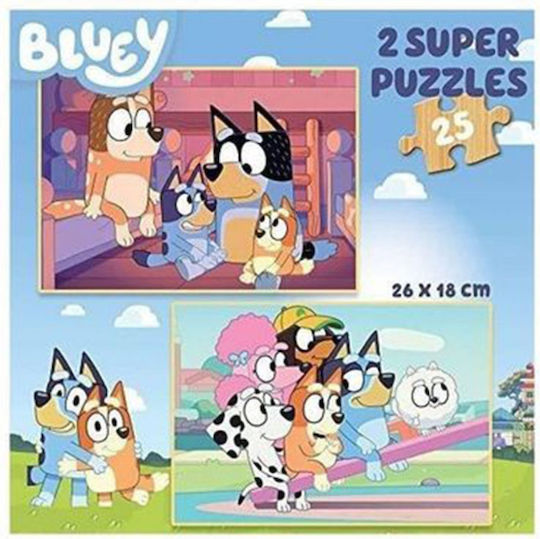 Ξύλινο Παιδικό Puzzle Bluey για 3+ Ετών 50pcs Educa