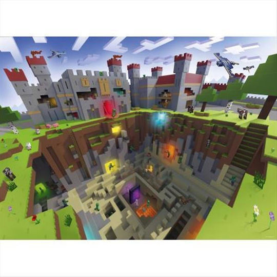 Детски Пъзел Minecraft Cutaway за 9+ Години 300бр Ravensburger