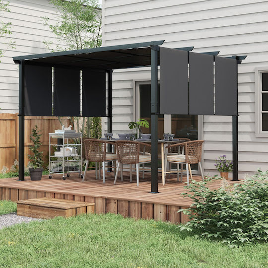 Garden Pergola Gazebo Pergola in Grey Colour 350x350cm