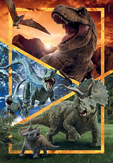 Kids Puzzle Supercolor Jurassic World for 6++ Years 104pcs Clementoni