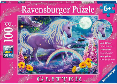 Kids Puzzle Μονόκερος Glitter for 6++ Years 100pcs Ravensburger