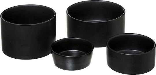 Secret de Gourmet Ξύλινη Ορντεβιέρα 4 Θέσεων Μαύρη Ø33xY10cm 5τμχ