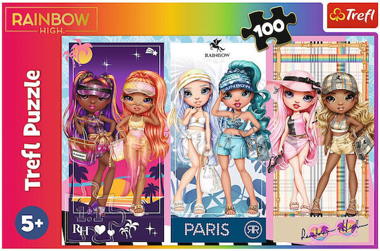 Puzzle pentru Copii Rainbow High pentru 5+ Ani 100buc Trefl