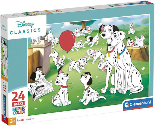 Kids Puzzle Supercolor Dalmatian Dogs for 3++ Years 24pcs Clementoni