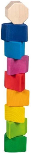 Wooden Kids Peg Puzzle Snail for 2++ Years 8pcs Goki