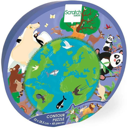 Kids Puzzle Contour for 4+ years old+ Years 45pcs Scratch Europe