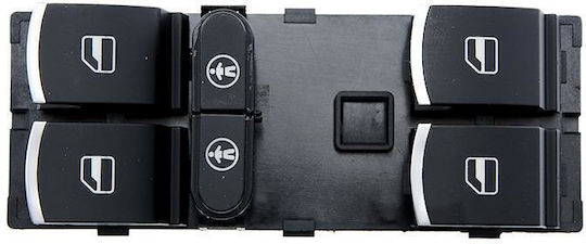Prasco Car Window Switch for Volkswagen Touareg / Touran Black