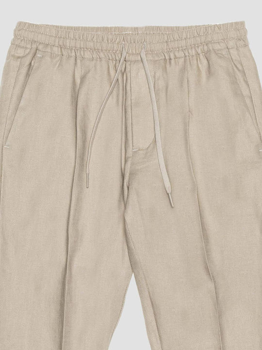 Antony Morato Kids Linen Trousers Beige