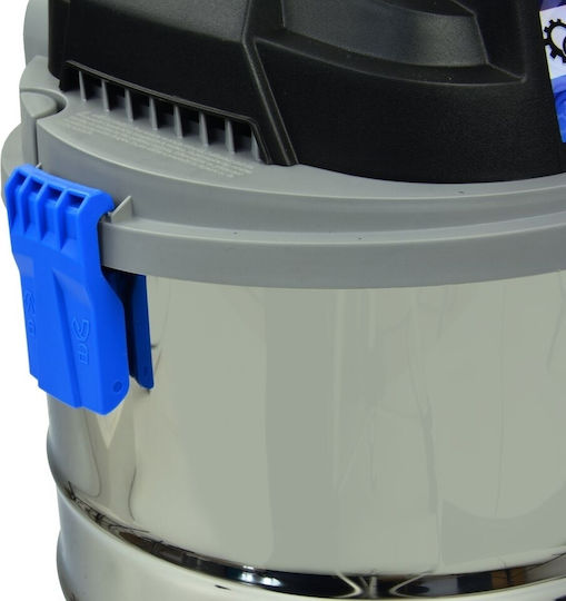 Geko Σκούπα Υγρών / Στερεών 1250W με Ανοξείδωτο Κάδο 20lt
