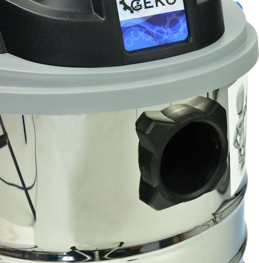 Geko Σκούπα Υγρών / Στερεών 1250W με Ανοξείδωτο Κάδο 20lt