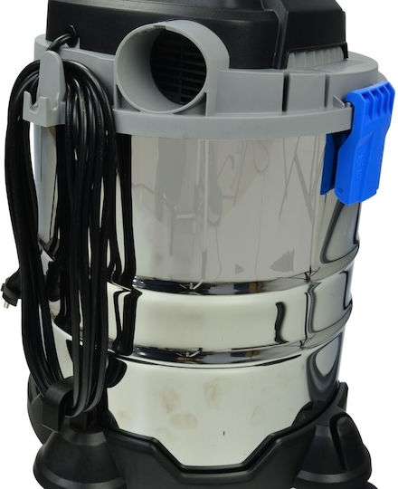 Geko Σκούπα Υγρών / Στερεών 1250W με Ανοξείδωτο Κάδο 20lt