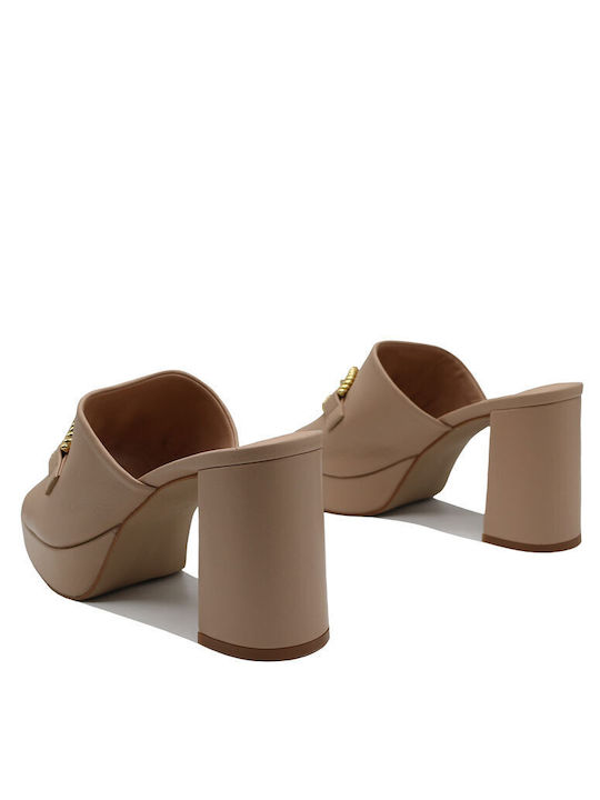 Unisa Mules mit Absatz in Beige Farbe