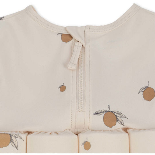 Konges Slojd Kids' Life Jacket with Removable Bricks White Lemon