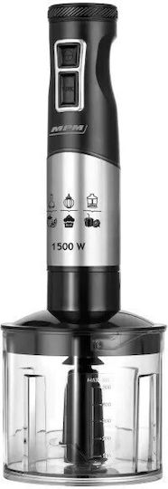MPM Ραβδομπλέντερ με Ανοξείδωτη Ράβδο 1500W Μαύρο