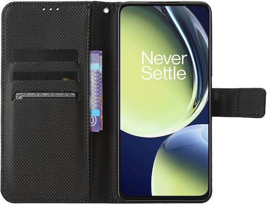 Wallet Δερματίνης Μαύρο (OnePlus Nord CE 3 Lite)