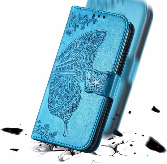 Butterfly Back Cover Δερματίνης / Πλαστικό / Σιλικόνης Μαγνητικό Μπλε (Realme Note 50)