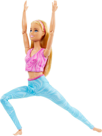 Barbie Made To Move Doll Blonde Wearing Sports Top & Pants for 3+ years+ Years 33cm