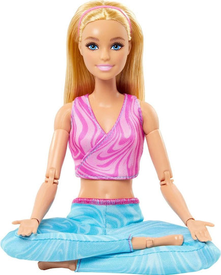Barbie Made To Move Doll Blonde Wearing Sports Top & Pants for 3+ years+ Years 33cm