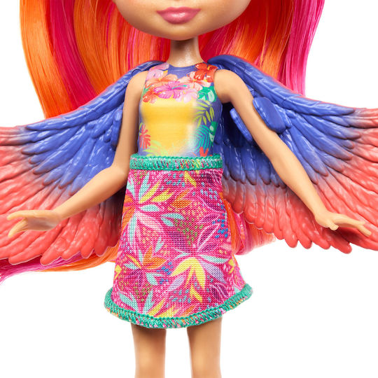 Mattel Enchantimals Sunsine Beach Trippy Toucan & Canopy Doll Sunshine Beach - Trippi Toucan and Canopy Doll with Pet for 3+ years+ Years (Various Designs/Assortments of Designs) 1pc