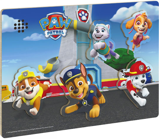 Patrula Puppy Patrol Puzzle din lemn Sunete Forme