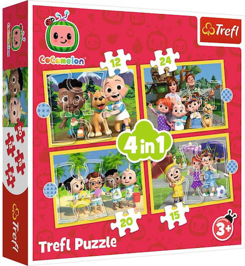 Trefl 4in1 Puzzle Cocomelon Family Presentation