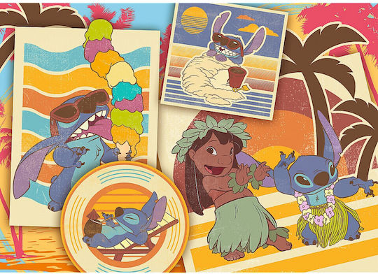 Puzzle Trefl 200 Stitch am Strand Lilo & Stitch
