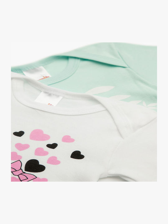 Minerva Meow Short-Sleeved Multicolour 3pcs