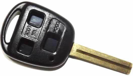 Lexus Car Key Shell with Blade with 3 Buttons for Toyota
