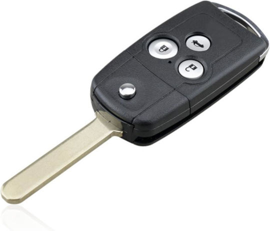 Honda Car Key Shell with Blade with 3 Buttons for Honda