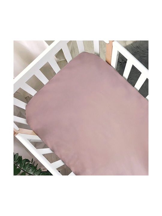 IngVart Baby Sheet Crib Cotton Fitted Antique Pink