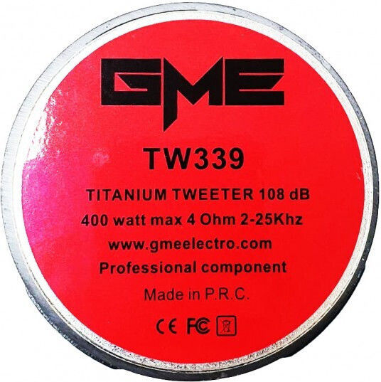 GME Туитър за кола Кръгла TW-339