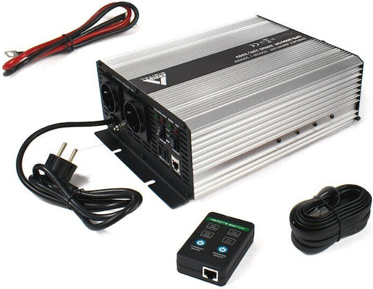 Azo Digital Invertor Auto 2000W pentru 12V DC cu 2xUSB