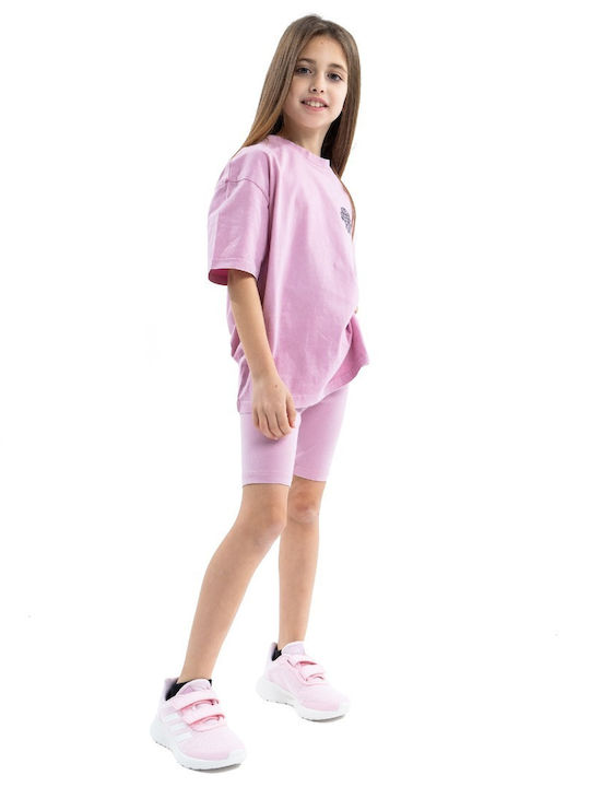 Kids Legging Cycling Short Lilac