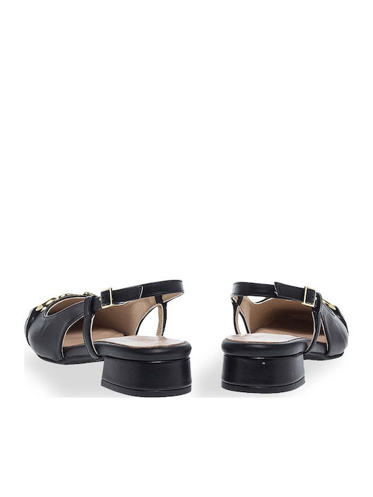 Pumps mit Riemchen Schwarz