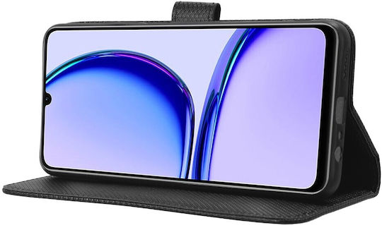 Wallet Δερματίνης Μαύρο (Realme Note 50)