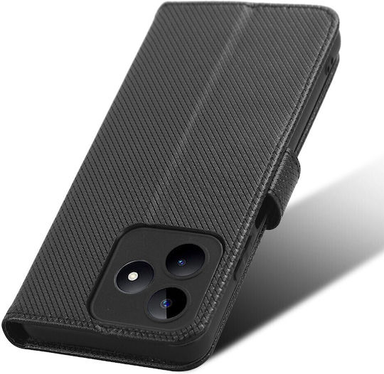 Wallet Δερματίνης Μαύρο (Realme Note 50)