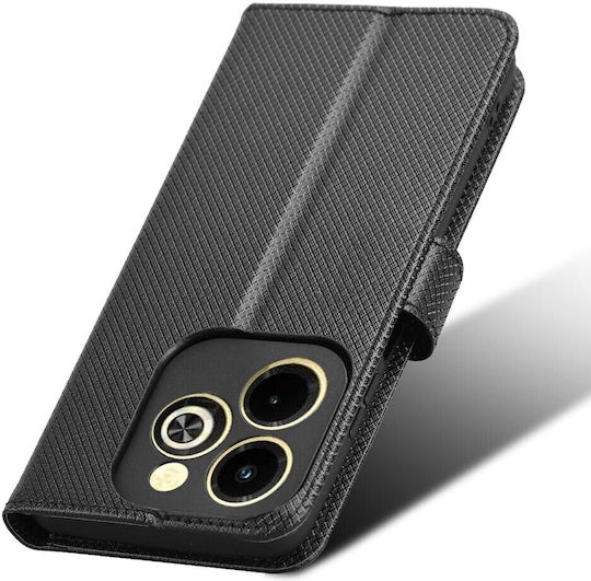 Wallet Δερματίνης Μαύρο (Realme Note 50)