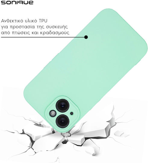Sonique Back Cover Σιλικόνης / Υφασμάτινο Τιρκουάζ (Redmi Note 13 Pro+)