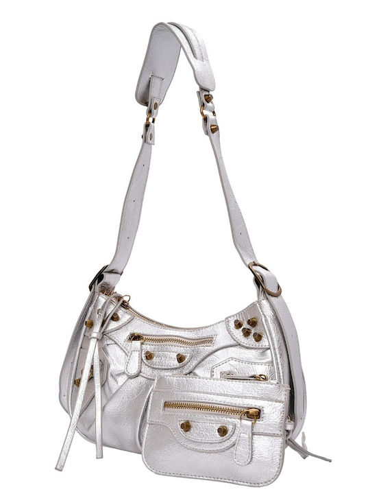 Bag to Bag Set Damen Tasche Schulter Silber