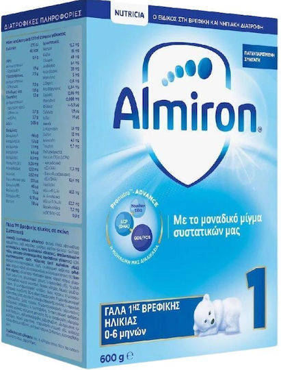Nutricia Pulvermilch Almiron 1 für 0m++ Monate 600gr