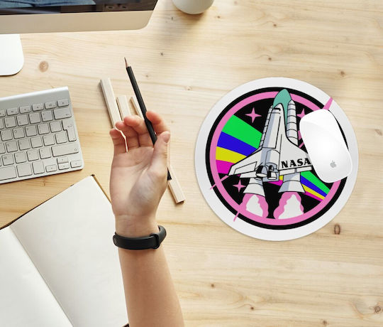 Koupakoupa Nasa Pink Mouse Pad (200mm) Ροζ KP_23309_mousepad-round