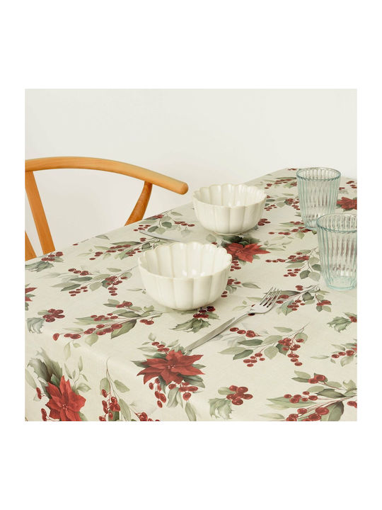 Mauré Christmas Tablecloth Fabric L140xW140cm 1pcs