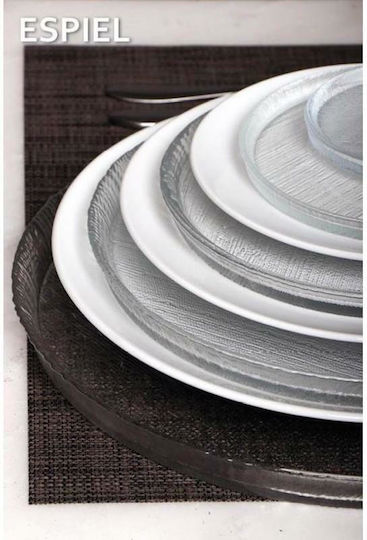 Espiel Lutra Farfurie joasă Sticlă Transparent cu Diametru 12cm Espiel Lutra Farfurie joasă Sticlă Transparent cu Diametru 12cm