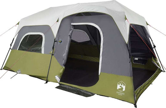 vidaXL Campingzelt Tunnel Grün für 9 Personen 441x288x217cm