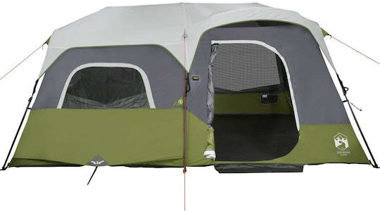 vidaXL Campingzelt Tunnel Grün für 9 Personen 441x288x217cm