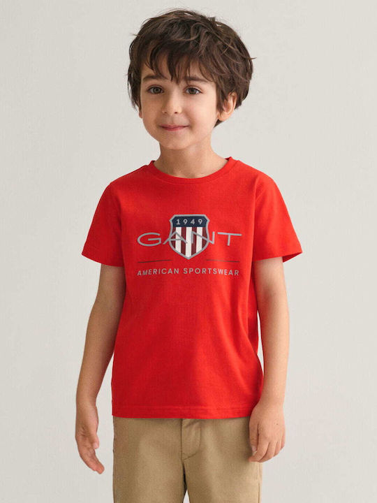 Gant Kids Blouse Short Sleeve red